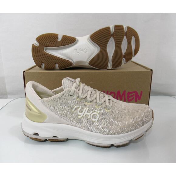 Women's Ryka Devotion X Lace Up Walking Shoes Sneakers French Beige Size 7 W - Picture 8 of 10